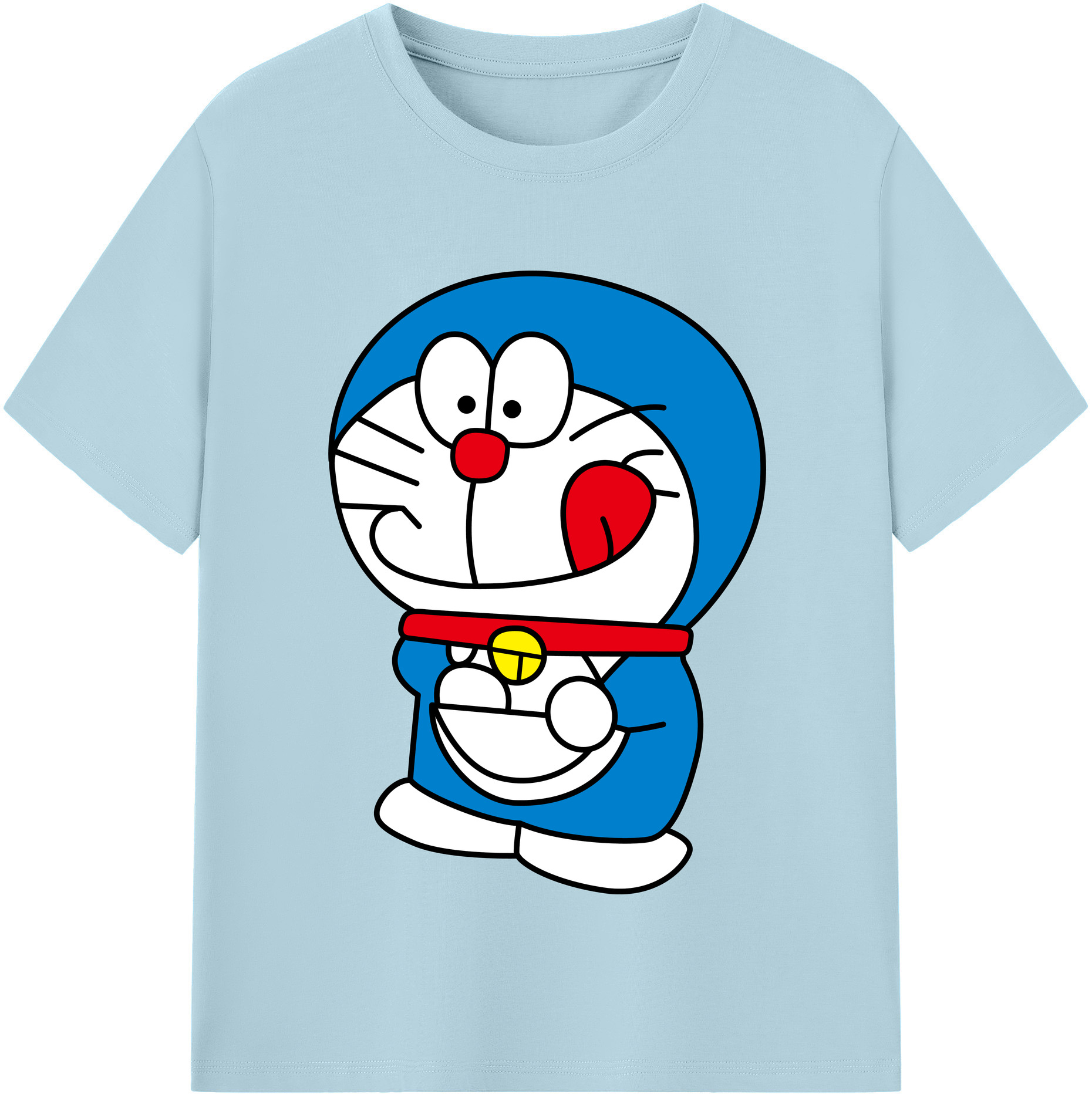 （画像用） ドラえもん Doraemon 綿100％半袖Tシャツ（フロントプリント）